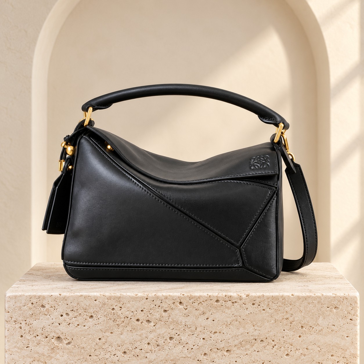Loewe Small Featherlight Puzzle in Assorted colors, front view