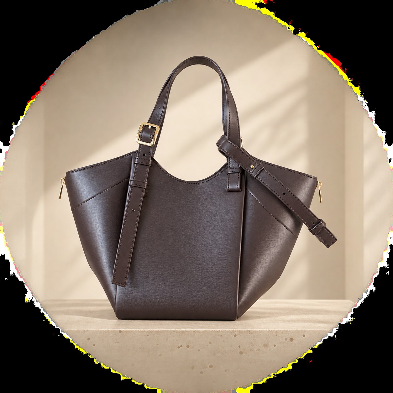 Hammock Flip Bag in Dark Brown