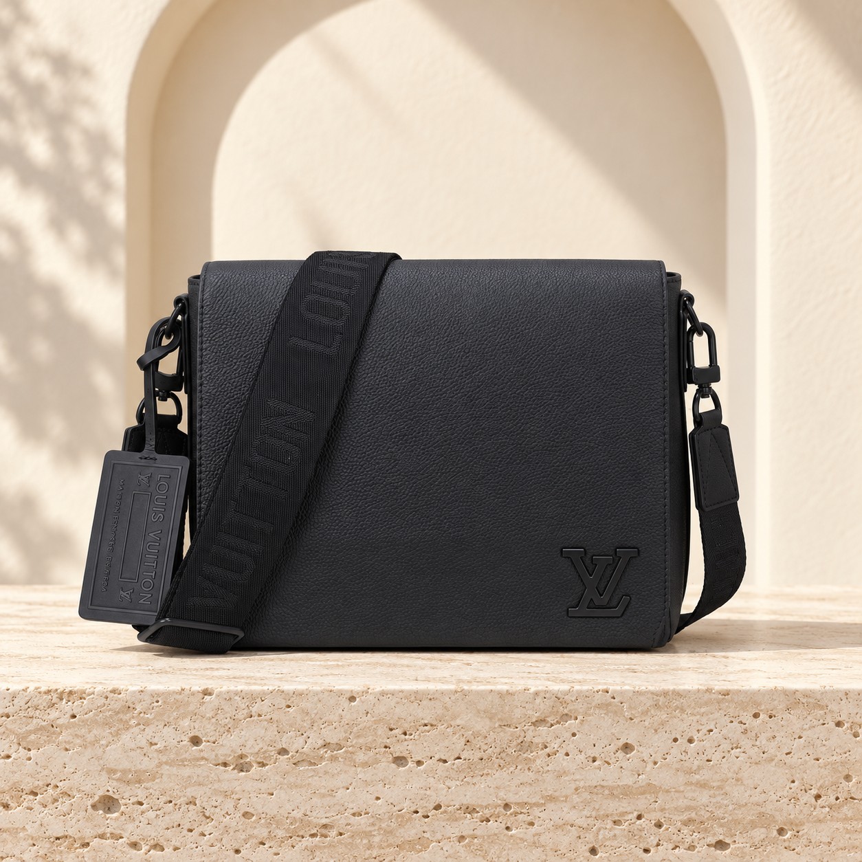 Aerogram Messenger Bag in Black