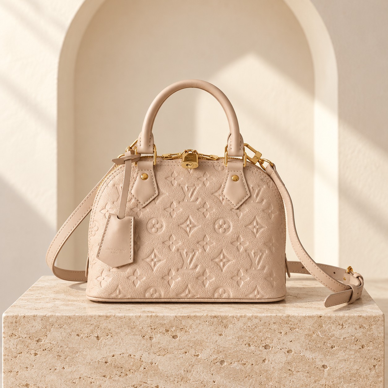 Alma BB Embossed in Apricot