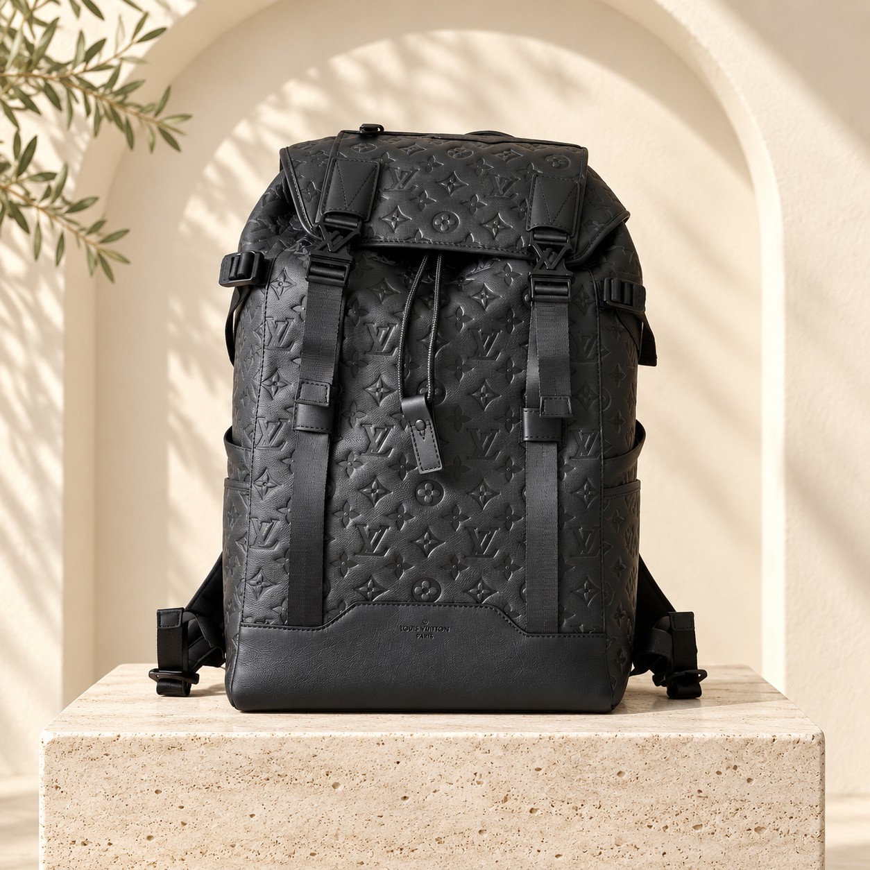 Getaway Backpack shown upright from the supplier-selected front on a warm neutral studio background