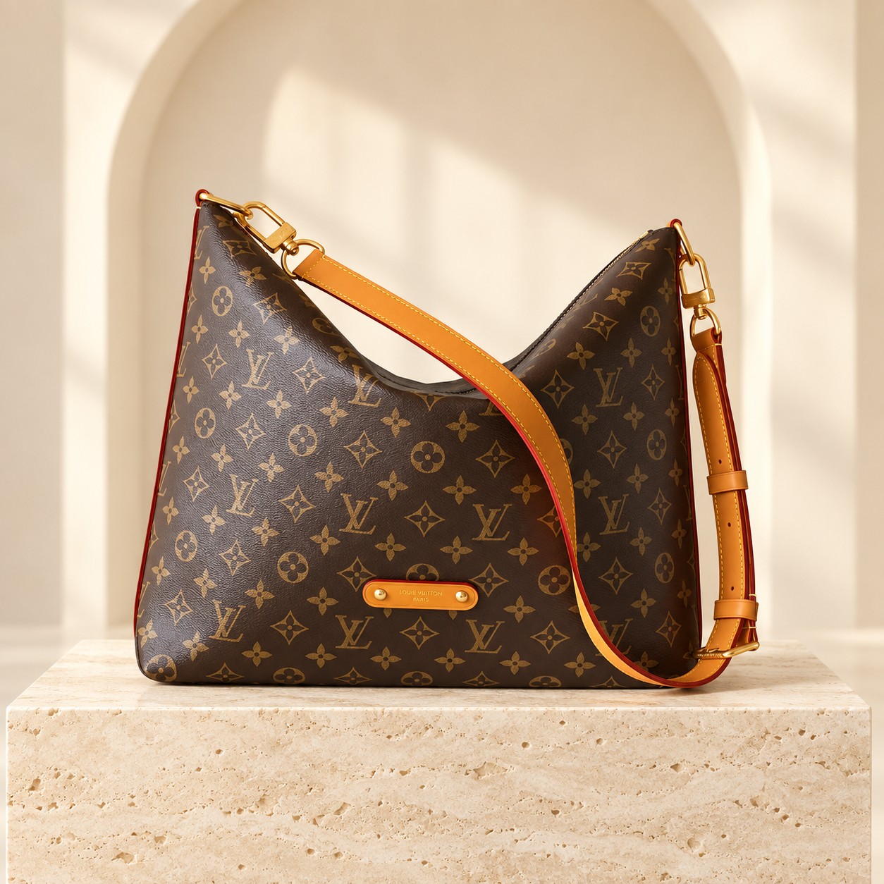 Louis Vuitton Métis Large in Brown Monogram, front view