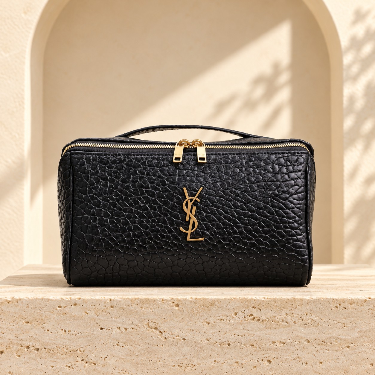 Saint Laurent Gaby Vanity Bag in Black