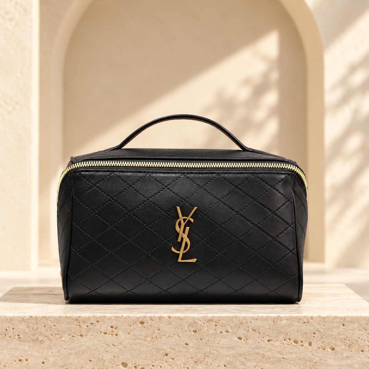 Saint Laurent Gaby Vanity Bag in Black
