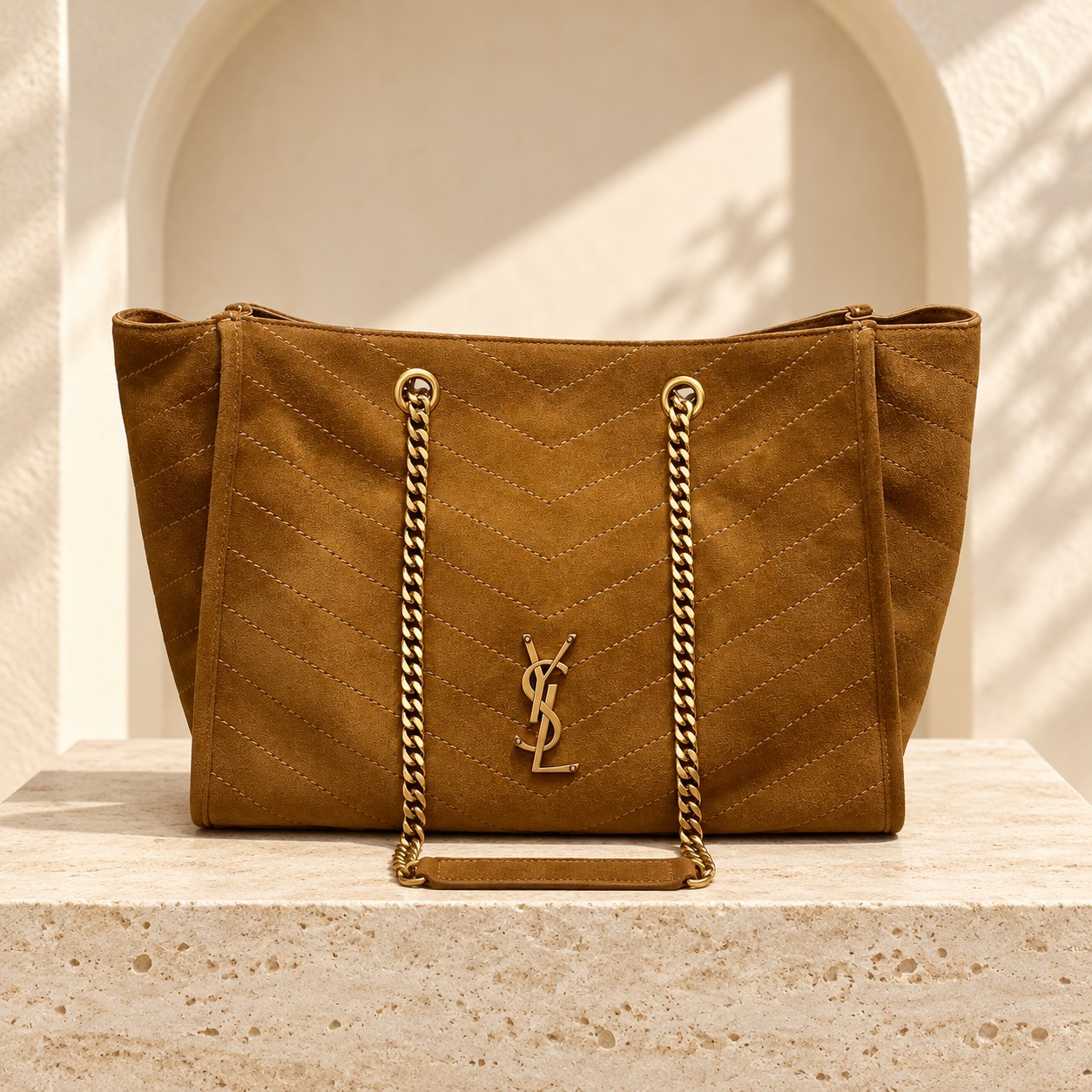 Saint Laurent Niki Large Shopping Bag in Dark Brown, Black, Ivory, Olive, Burgundy, and Camel Suede